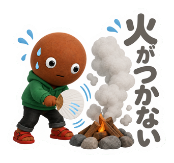 火がつかない