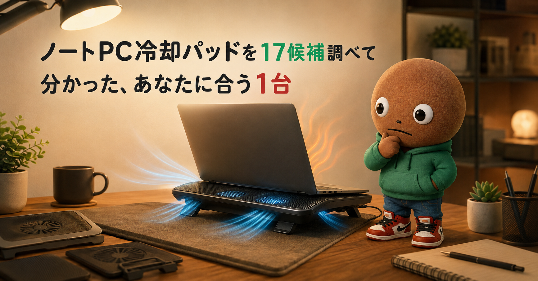 ノートPC冷却パッドを17候補調べて分かった、あなたに合う1台